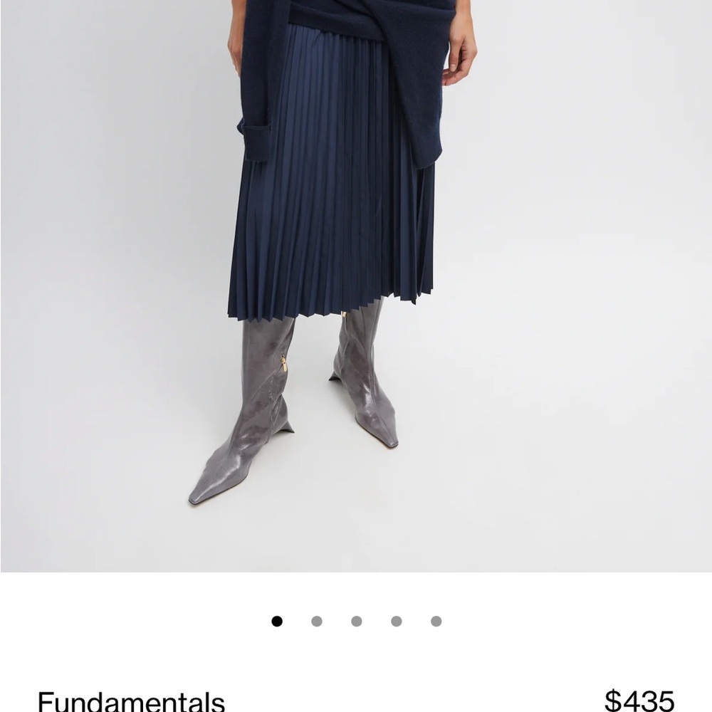 Tibi Nylon Pleating Sunray Pull On Skirt. Size M. - Picture 3 of 6